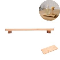 Bandeja Apoio Retangular com Pé em Bambu 24CM X 11CM X 2,5CM Bandeja Apoio Retangular com Pé em Bambu 24CM X 11CM X 2,5CM