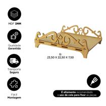 Bandeja Arabesco Grande MDF Expositor Doces Festa Decoração