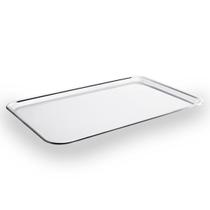Bandeja Arienzo Retangular Brinox em Aço Inox 40x28 cm