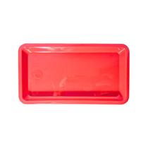 Bandeja Autoclavavel Plastica 20x10x2 Vermelha Fava