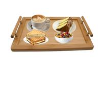 Bandeja bambu com alça 45x30cm