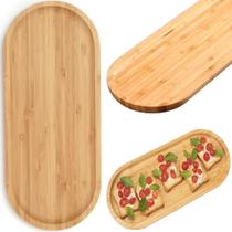 Bandeja Bambu Lavabo Decorativa Café Madeira 28cm