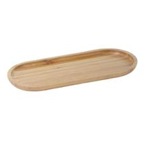 Bandeja Bambu Oval 34cm Ecokitchen Mimo Style Tábua Travessa Gamela Petisqueira