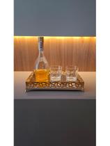 Bandeja Banheiro / Lavabo / Sala / Cozinha Modelo Stone 18x25 Dourada Bandeja Banheiro / Lavabo / Sala / Cozinha Modelo Stone 18x25 Dourada
