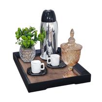Bandeja Bebida Café Decorativa Bar Aparador Entrada Hall Mesa Enfeite Recepção Casa