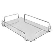 Bandeja Berlim 26cm Prateada Espelhada - Decoradeira Bandeja Berlim 26cm Prateada Espelhada - Decoradeira
