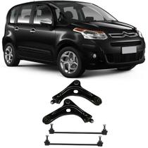 Bandeja + Bieleta Citroen C3 Picasso Dianteira 2011 Até 2017 O Par Bandeja + Bieleta Citroen C3 Picasso Dianteira 2011 Até 2017 O Par