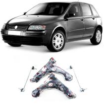 Bandeja + Bieleta Fiat Stilo Dianteiro 2002 Até 2012 O Par