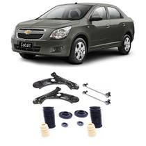 Bandeja + Bieleta + Kit Batente Chevrolet Cobalt 2012 Até 2018 Dianteiros - O Par Bandeja + Bieleta + Kit Batente Chevrolet Cobalt 2012 Até 2018 Dianteiros - O Par