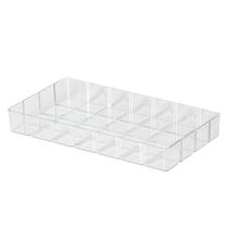 Bandeja bisote retangular em acrilico 35x19x4,5cm 2059