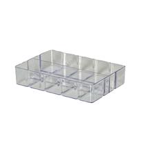 Bandeja Bisotê Transparente 4,5 x 22 x 15 com 1 divisória