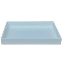 Bandeja Branca Retangular de Madeira para Servir e Kit Higiene Bebê - 4 e 5 Peças