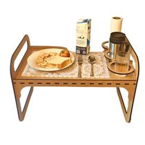 Bandeja Café da Manhã/Colo em MDF - Com suporte para Copos Bandeja Café da Manhã/Colo em MDF - Com suporte para Copos