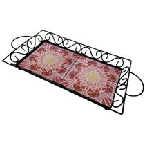 Bandeja Café da Manhã Ferro com 2 azulejos