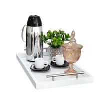 Bandeja Café Manhã Decorativa Grande Moderna Ambiente Casa Sala Jantar Recepção Bandeja Café Manhã Decorativa Grande Moderna Ambiente Casa Sala Jantar Recepção