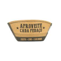 Bandeja Canoa para Porções "Aproveite Cada Pedaço" - 50 Unidades - Kraft 13x7x7cm 001034