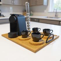 Bandeja Cantinho do Café Com Alça Para Servir - Café da Manhã Decorativo Madeira Bandeja Cantinho do Café Com Alça Para Servir - Café da Manhã Decorativo Madeira
