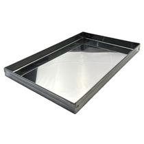BANDEJA CANTO LISO 18,1x2x28,4CM EM INOX BANDEJA PADARIA