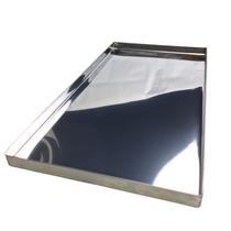 BANDEJA CANTO LISO 25x2x45CM EM INOX BANDEJA PADARIA