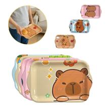 Bandeja Capivara Decorativa 28cm Plástico Leve Resistente