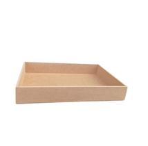 Bandeja cesta simples MDF 35x25x5 café da manhã Bandeja cesta simples MDF 35x25x5 café da manhã