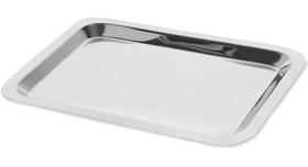 BANDEJA CIRURGICA DE INOX RETANGULAR GRANDE 30X20X1,5 FORTINOX Lote:03380 Val.: Indeterminada