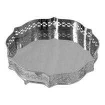Bandeja Classica Metal Detalhes Vazado Finos Traços Luxo Bandeja Classica Metal Detalhes Vazado Finos Traços Luxo