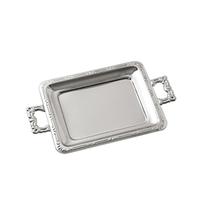 Bandeja Clássica Pequena Servir Café Chá Aço Inox Bandeja Clássica Pequena Servir Café Chá Aço Inox