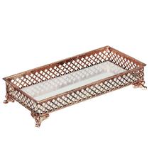 Bandeja Cobre em Metal c/ Espelho Bandeja Cobre em Metal c/ Espelho