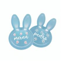 Bandeja Coelho Personalizada com Nome - Azul - 1 unidade - Rizzo Bandeja Coelho Personalizada com Nome - Azul - 1 unidade - Rizzo