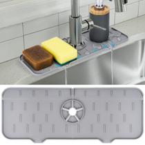 Bandeja coletora de gotejamento para torneira de silicone Splash Guard para pia de cozinha - SXhyf