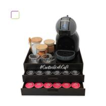 Bandeja com 2 Gavetas Porta Cápsulas Café Organizador Luxo Dolce Gusto Bandeja com 2 Gavetas Porta Cápsulas Café Organizador Luxo Dolce Gusto