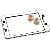 Bandeja com Alça Atina 40 X 28cm Aço Inox Brinox