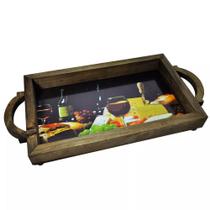 Bandeja Com Alça - Café Da Manhã - Suporte Bebidas - Vinhos Bandeja Com Alça - Café Da Manhã - Suporte Bebidas - Vinhos
