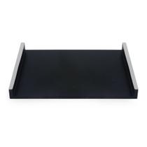 Bandeja com Friso Prata - Preto