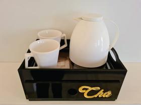 Bandeja com gaveta de Chá MDF