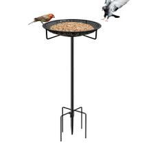 Bandeja comedero para aves CQAIRIOU 30 cm de acero inoxidable con soporte Bandeja comedero para aves CQAIRIOU 30 cm de acero inoxidable con soporte