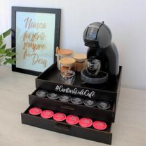 Bandeja Comoda 2 Gavetas Porta Capsulas Dolce Gusto Tabaco