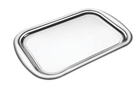 Bandeja cosmos retangular em aco inox 39 cm tramontina