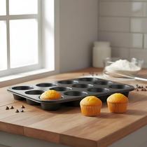 Bandeja Cupcake 12 Cavidades Antiaderente 35x26cm