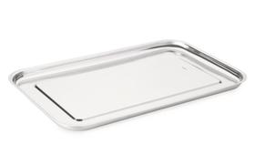 Bandeja De Aço Inox Retangular 36x23 Cm Hospital Multiuso Mesa Servir Travessa Casa Cozinha Café Chá Bandeja De Aço Inox Retangular 36x23 Cm Hospital Multiuso Mesa Servir Travessa Casa Cozinha Café Chá