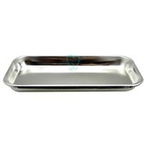 Bandeja de Aço Inoxidável para Ferramentas Médicas Aço Inox 23cm x 12cms - kit c/ 02 unidade Bandeja de Aço Inoxidável para Ferramentas Médicas Aço Inox 23cm x 12cms - kit c/ 02 unidade