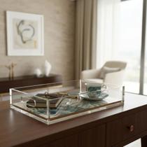 Bandeja de Acrílico Green Leaf - 53x37