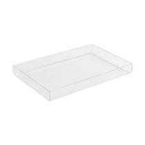 Bandeja de Acrílico Hara Transparente Dobrada Baixa 35x24 cm Bandeja de Acrílico Hara Transparente Dobrada Baixa 35x24 cm