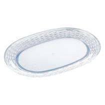 Bandeja de Acrílico Oval 34x24cm Premium Cristal