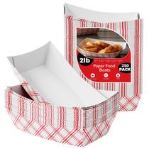 Bandeja de alimentos HOUZZKINGZ USA, capacidade de 2 libras, Red Check, pacote com 250