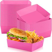 Bandeja de alimentos Uiifan Paper 2,3 polegadas e 1,13 kg, capacidade 50 pacotes, rosa choque