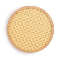 Bandeja de Apoio Bambu e Palhinha (20 cm)