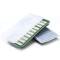 Bandeja de armazenamento de leite materno Eaasty Silicone, pacote com 2 unidades, 10x30ml Bandeja de armazenamento de leite materno Eaasty Silicone, pacote com 2 unidades, 10x30ml