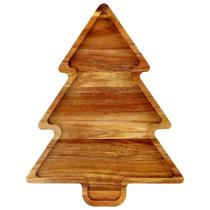 Bandeja de Árvore de Natal em Madeira de Acácia Renawe 38x30x2 cm Bandeja de Árvore de Natal em Madeira de Acácia Renawe 38x30x2 cm